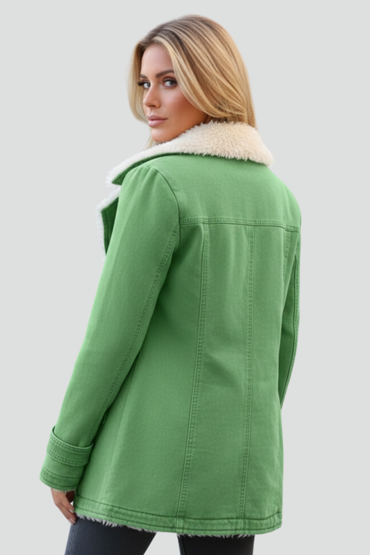 Freesia | Women’s Textured Jacket with Turn-Down Collar