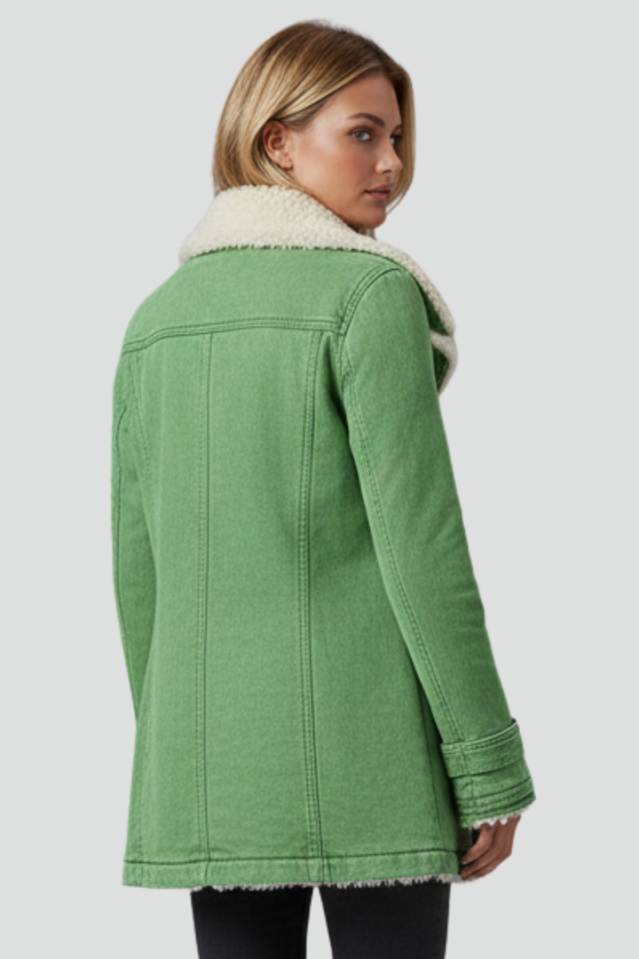 Freesia | Women’s Textured Jacket with Turn-Down Collar