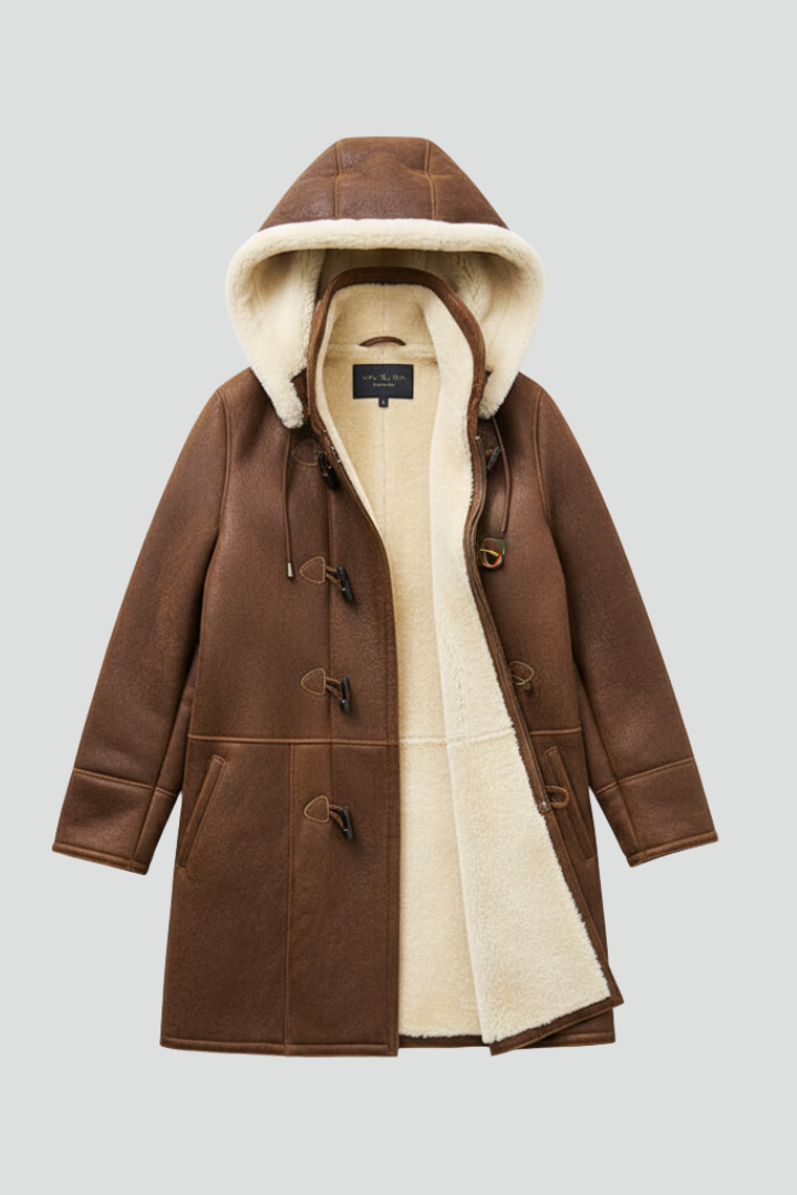 Genevieve | Women’s Winter Coat with Hood, Toggle Fastening, Straight Fit & Welt Pockets