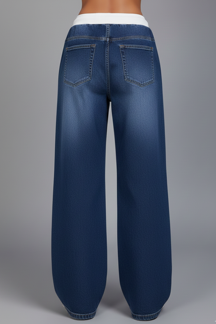 Gracelyn | Women's Casual Wide Leg Trousers – High-Waist Drawstring Pants