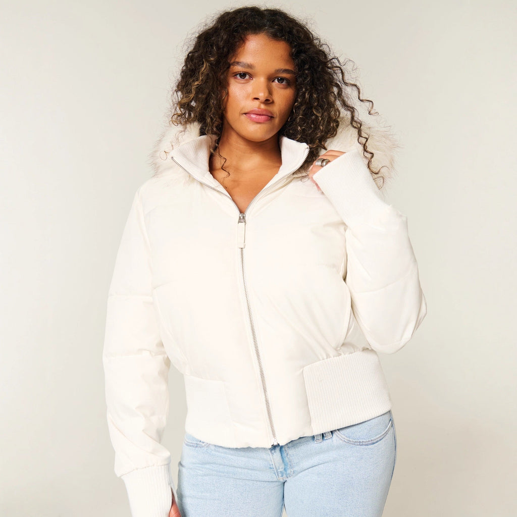 Griselda | Quilted Women's Jacket – Short Insulated Jacket with Removable Hood