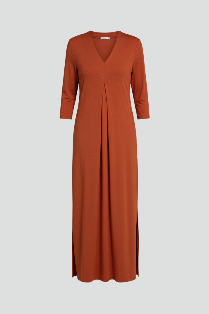Indie | Women’s V-Neck Maxi Dress – Sleeveless Ankle-Length Dress