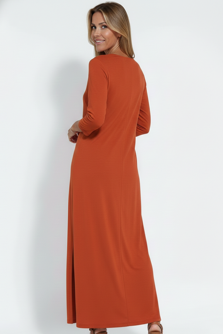 Indie | Women’s V-Neck Maxi Dress – Sleeveless Ankle-Length Dress