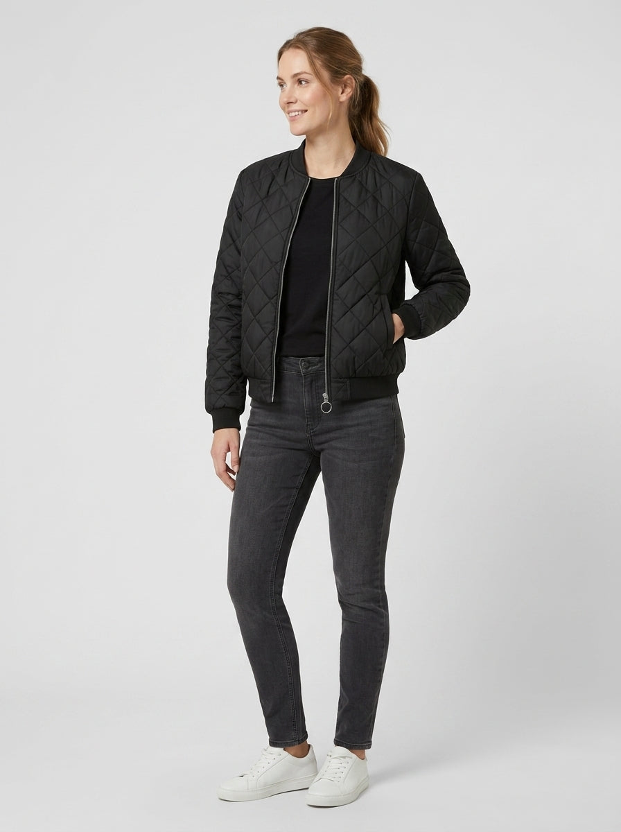 Ismeria | Women’s Quilted Jacket with Zip Closure – Lightweight Long-Sleeve Jacket