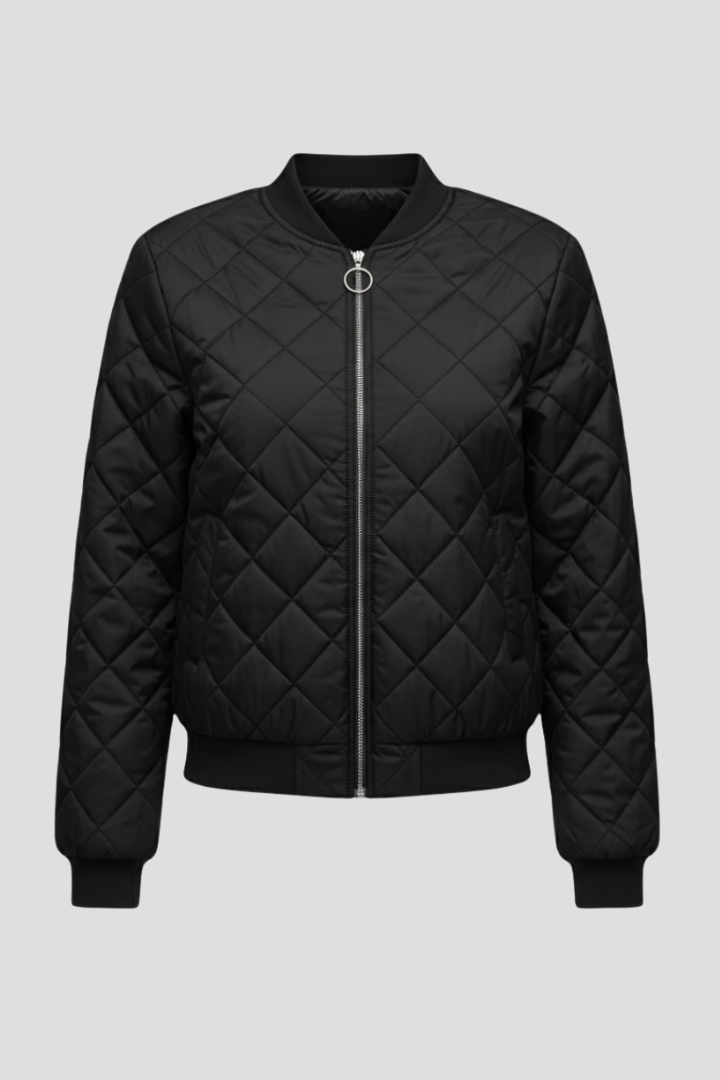 Ismeria | Women’s Quilted Jacket with Zip Closure – Lightweight Long-Sleeve Jacket