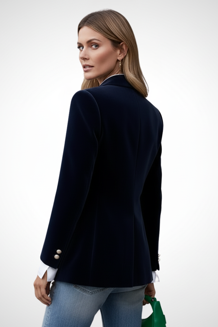 Jessalira | Women’s Tailored Blazer – Single Button Office Jacket with Notched Lapel