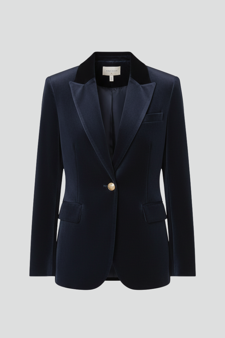 Jessalira | Women’s Tailored Blazer – Single Button Office Jacket with Notched Lapel