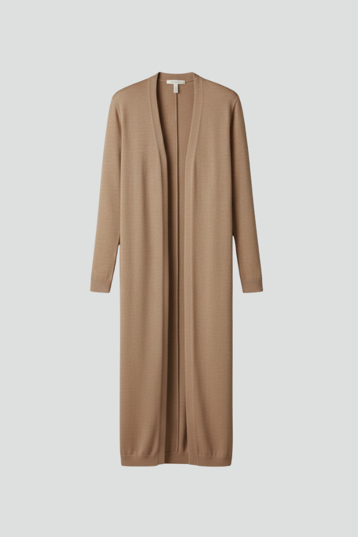 Jessara | Women's Long Open Front Cardigan – Soft Knit Long Sleeve Cover-Up