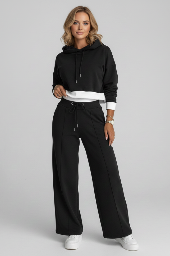 Jolene | Women's Hooded Matching Set - Drawstring Lounge Set with Pockets