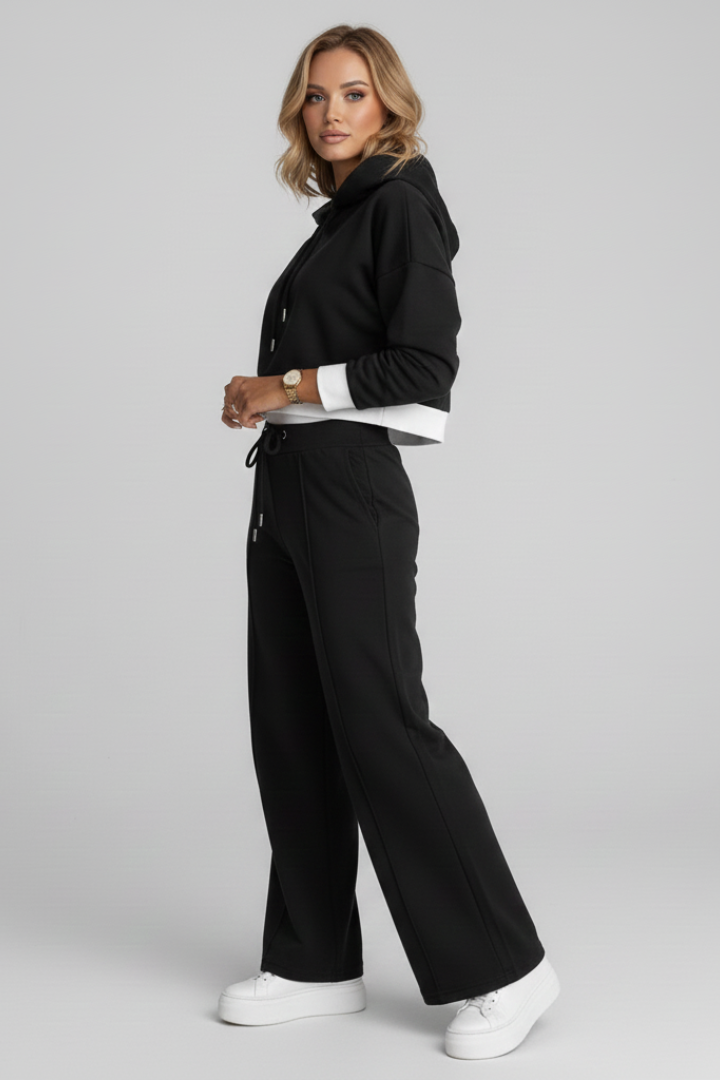Jolene | Women's Hooded Matching Set - Drawstring Lounge Set with Pockets