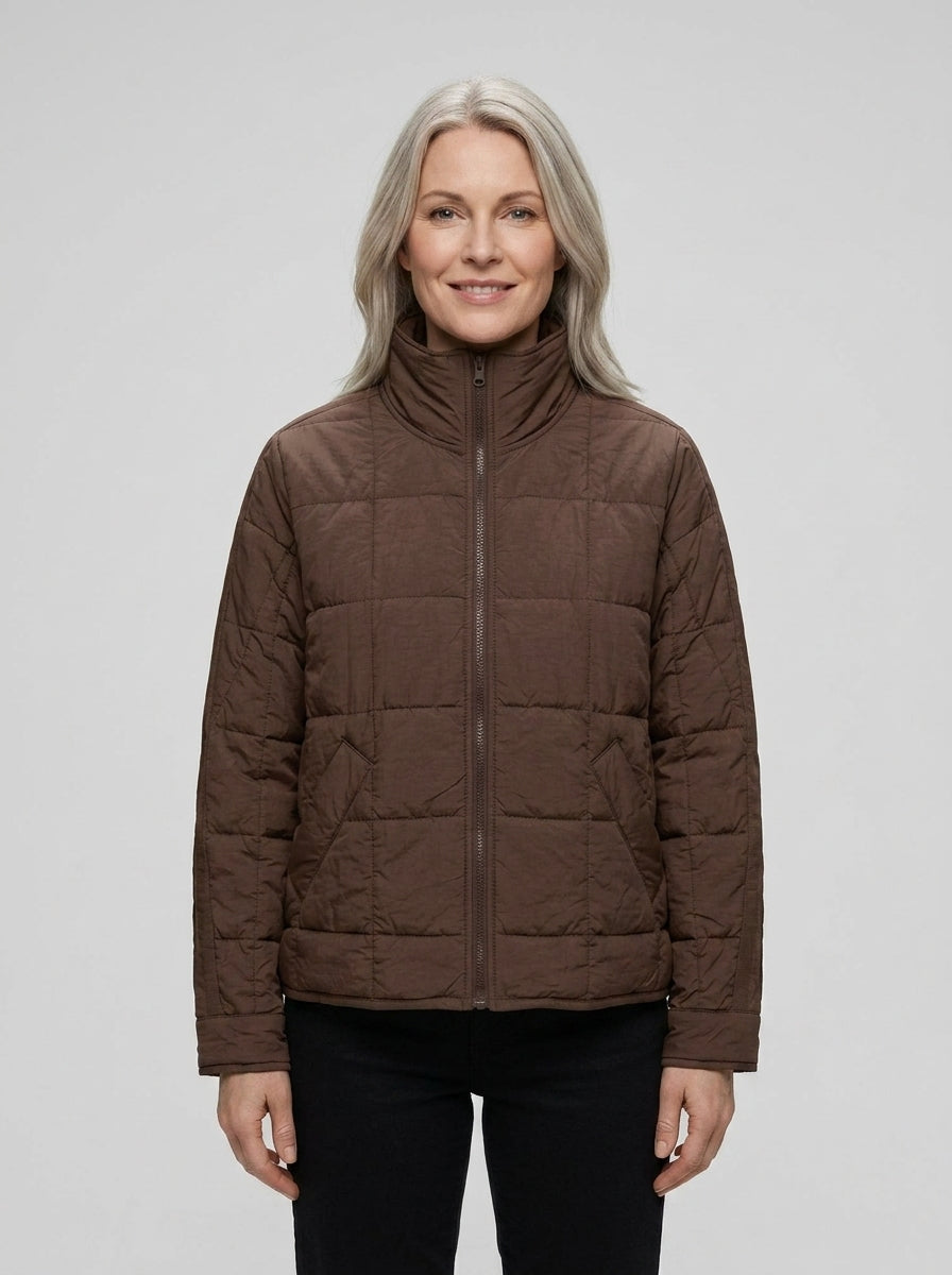 Juvielle | Women’s Quilted Jacket – Zip-Up Padded Casual Jacket