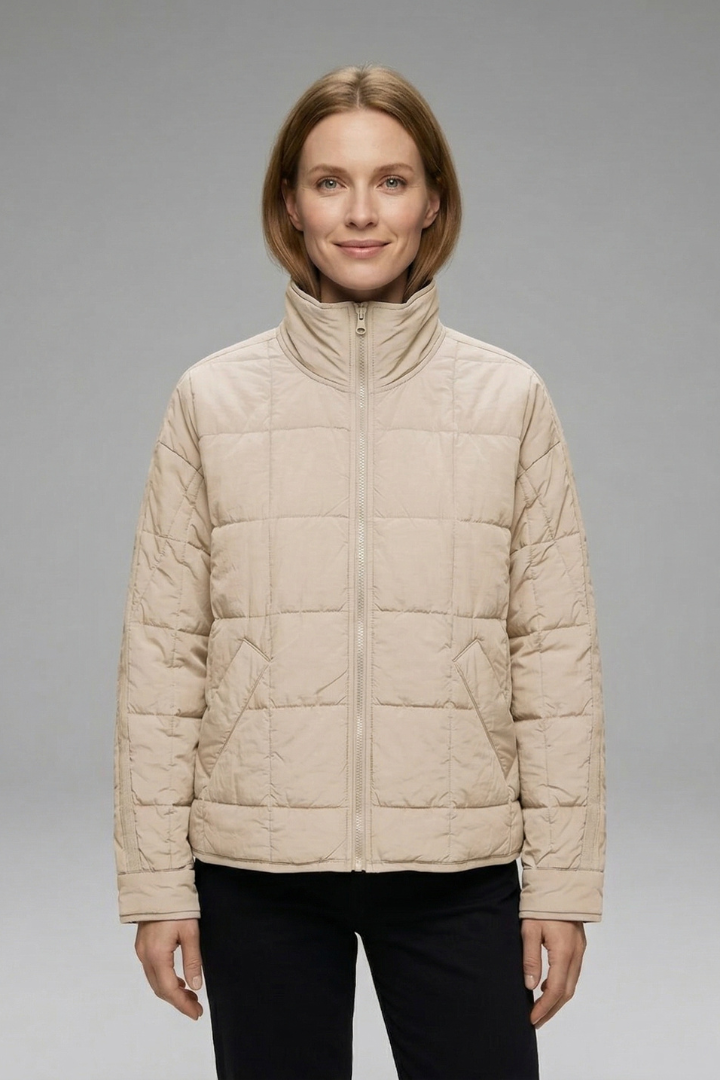 Juvielle | Women’s Quilted Jacket – Zip-Up Padded Casual Jacket