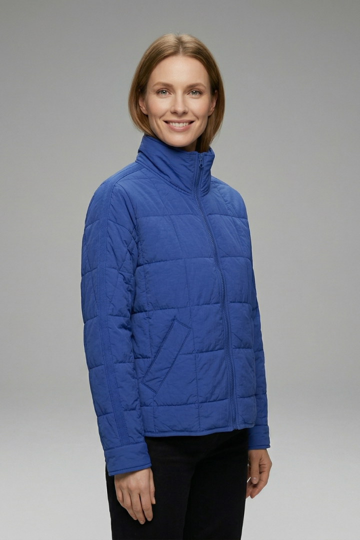 Juvielle | Women’s Quilted Jacket – Zip-Up Padded Casual Jacket