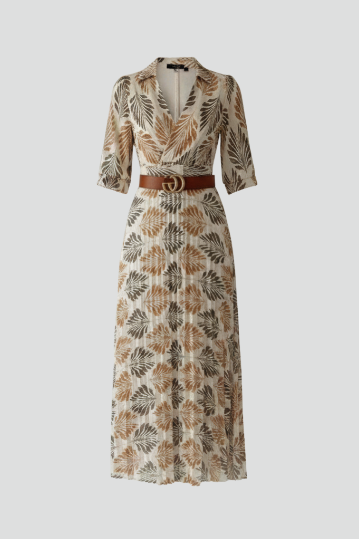 Kinsley | Women’s Patterned Maxi Dress – Elbow Sleeve Full-Length Floral Print Summer Dress