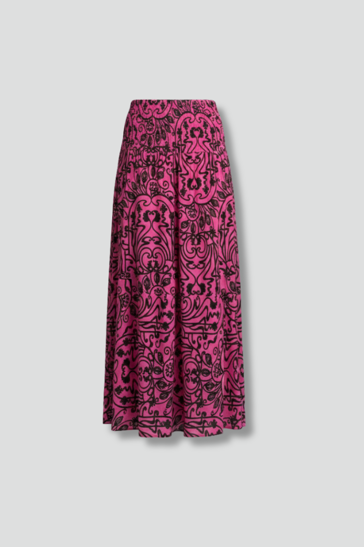 Lavinia | Women’s Printed Maxi Skirt – High-Waisted A-Line Long Skirt