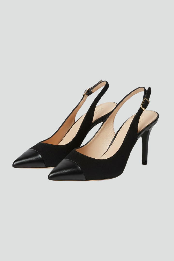Leya | Women Slingback Heels – Pointed Toe High Heels, Slim Stiletto Dress Shoes