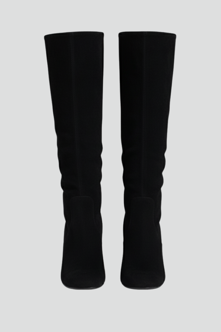Liorenne | Women’s Knee-High Boots with Pointed Toe, Low Block Heel & Wide Shaft
