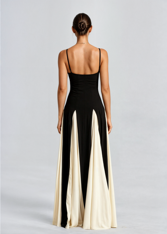 Lucia | Women’s Maxi Dress, Panelled Skirt, Sleeveless Long Casual Elegant Dress