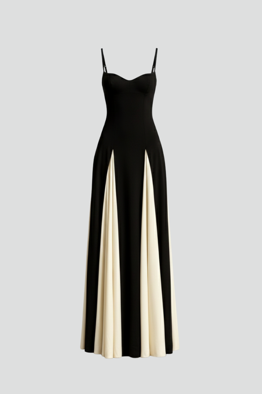Lucia | Women’s Maxi Dress, Panelled Skirt, Sleeveless Long Casual Elegant Dress