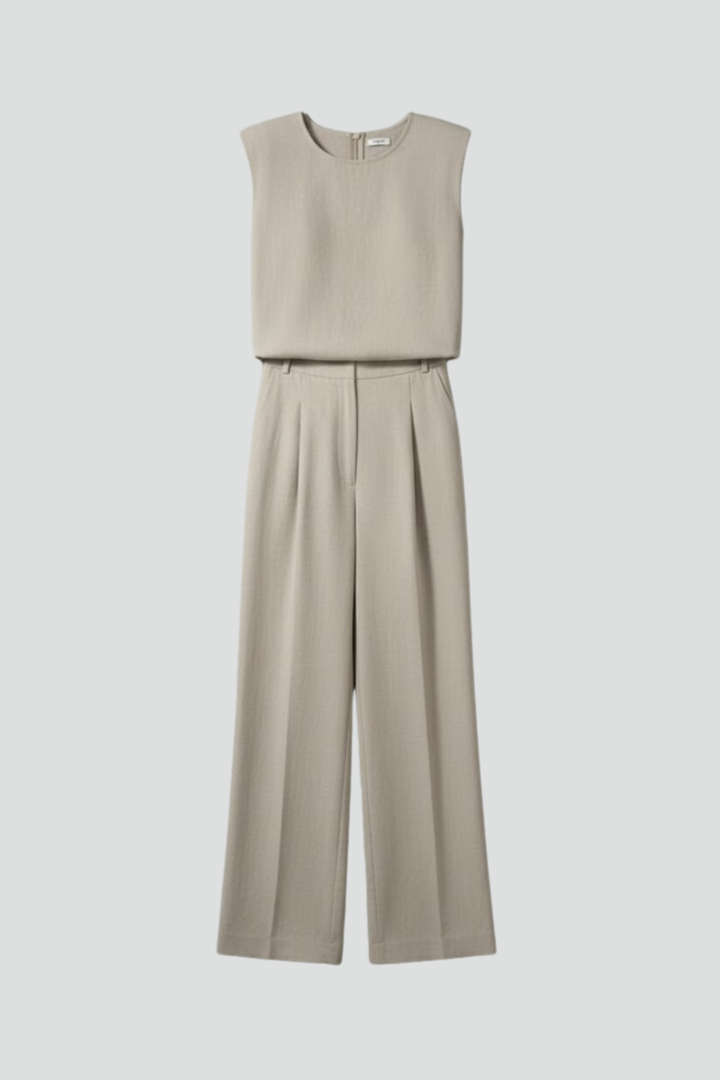 Lumira | Women’s Linen Set Sleeveless Top & Wide Leg Pants, 2-Piece Summer Co-ord