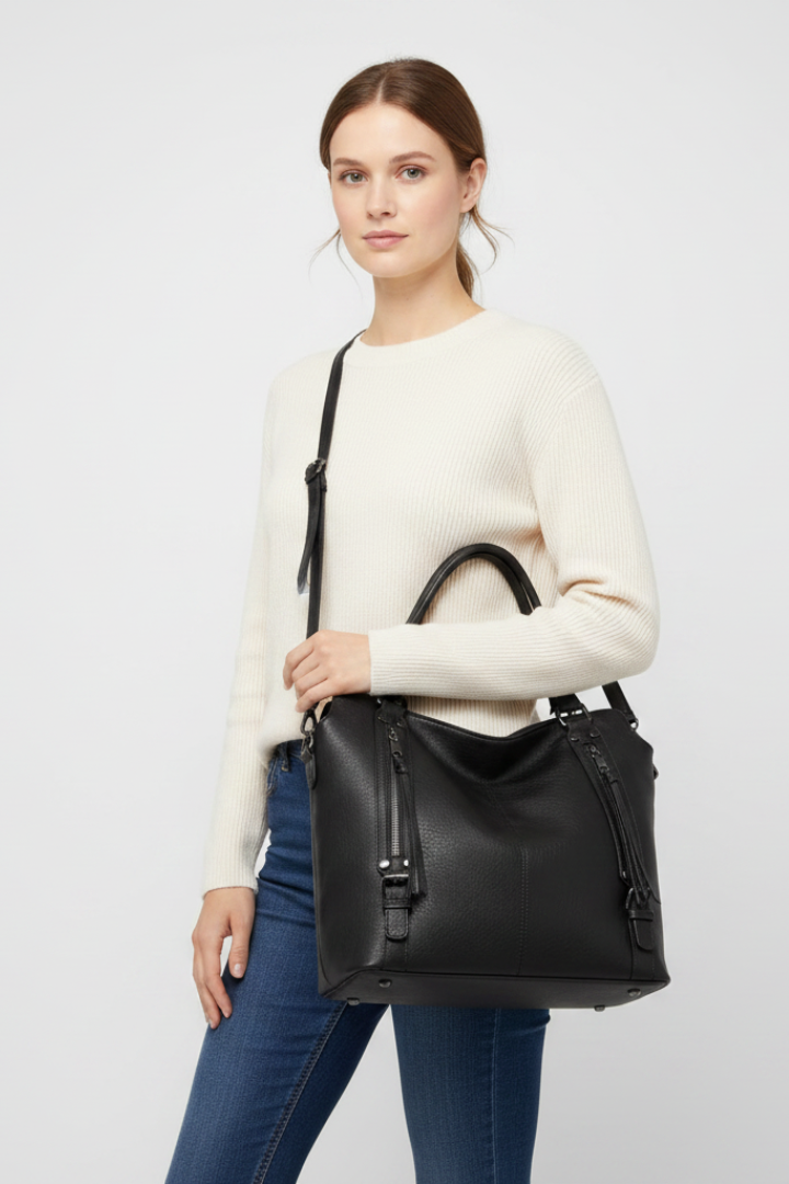 Marvella | Women’s Tote Bag with Dual Handles – Structured Handbag with Detachable Strap