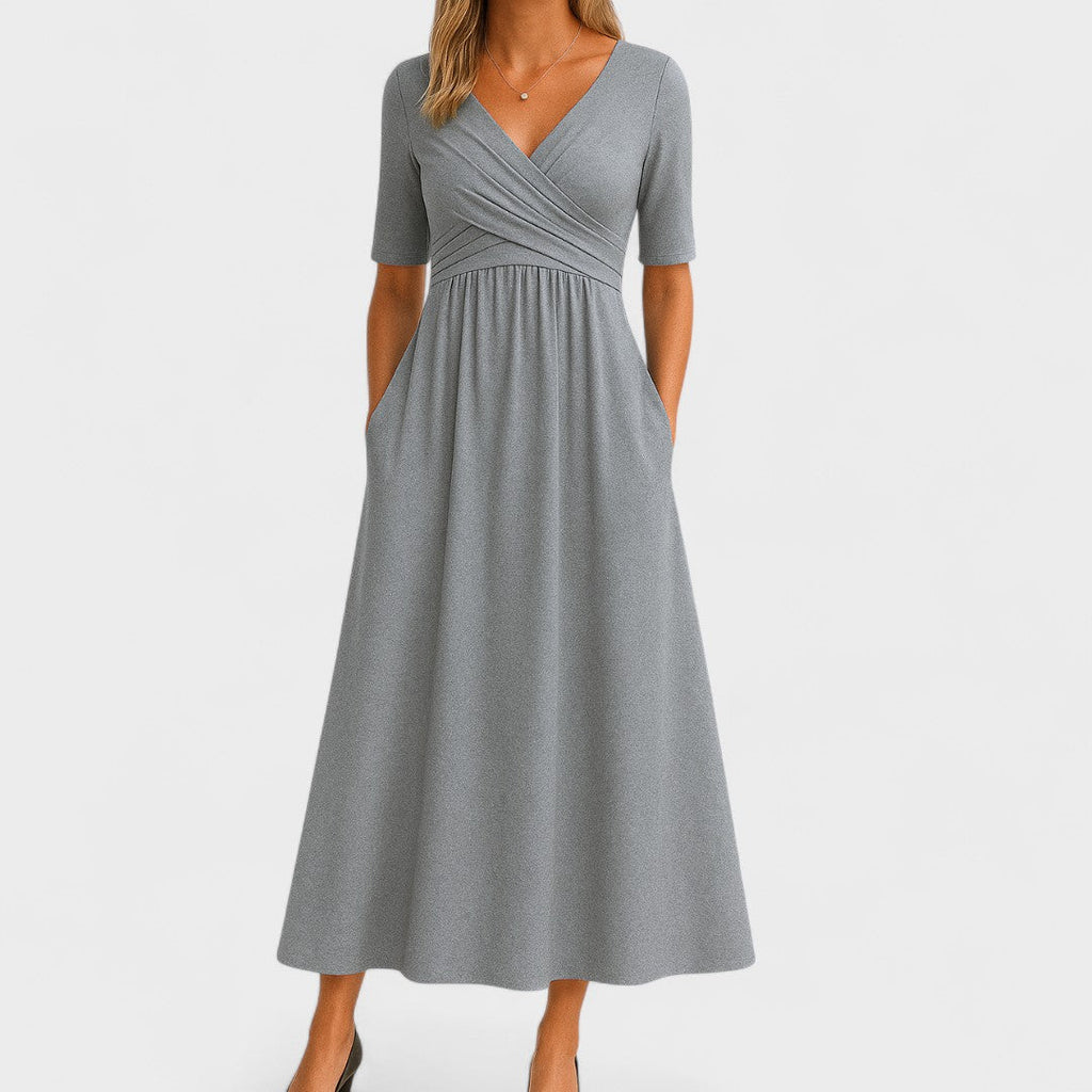 Neriah | Women’s Midi Dress – Elegant Cocktail Dress with Slim Fit