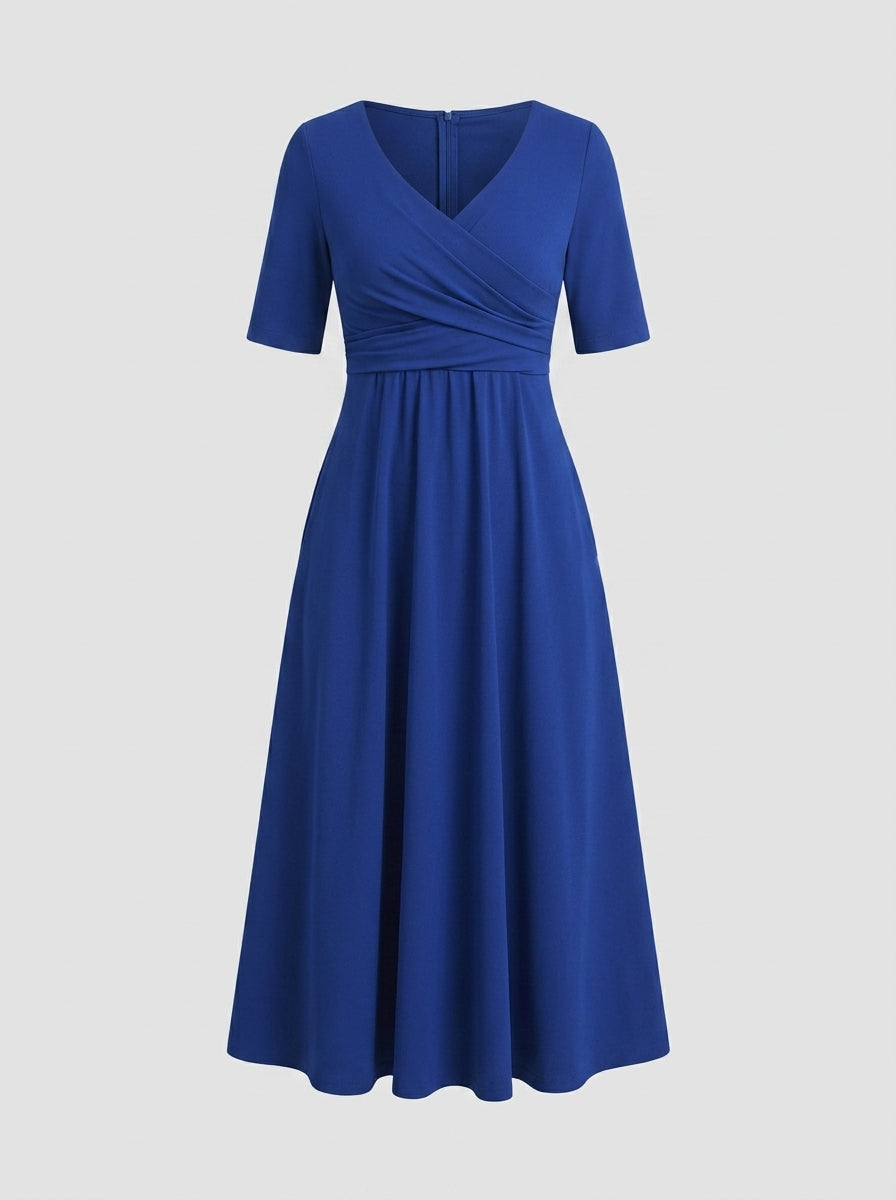 Neriah | Women’s Midi Dress – Elegant Cocktail Dress with Slim Fit