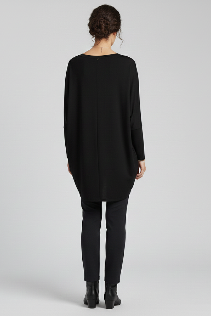 Norelle | Women's V-Neck Oversized Blouse – Long Sleeve Loose Fit Casual Shirt