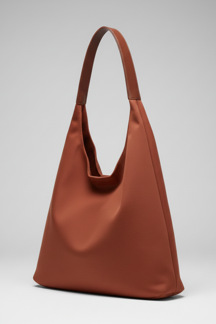 Novira | Women’s Shoulder Bag Single Strap – Wide Base Hobo Handbag, Matte Minimalist Tote