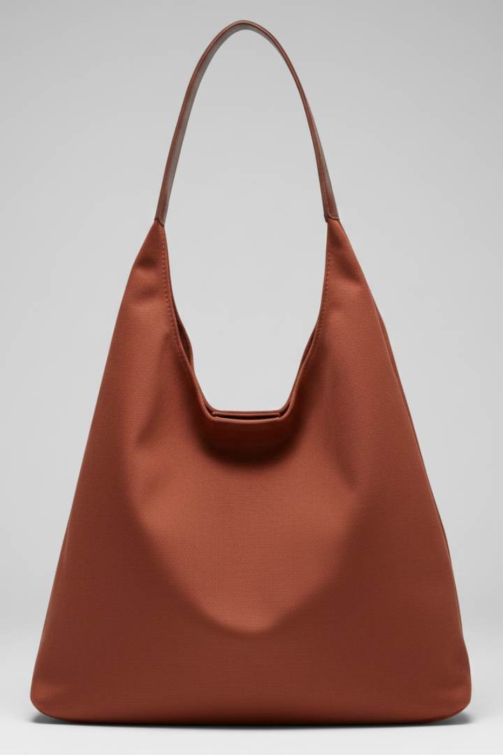 Novira | Women’s Shoulder Bag Single Strap – Wide Base Hobo Handbag, Matte Minimalist Tote
