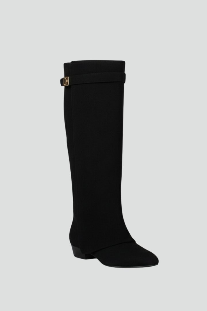 Orielle | Women's Knee-High Boots – Wide Calf Opening Block Heel Boots