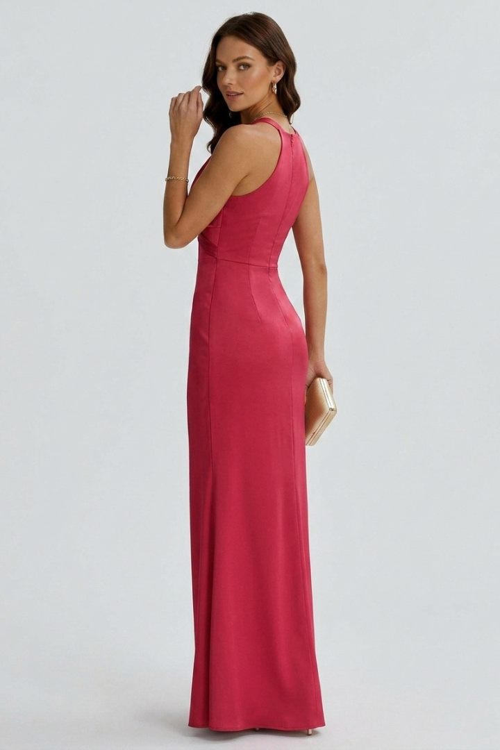 Prairie | Women’s Sleeveless Maxi Dress, Deep V-Neck, Full-Length Dress