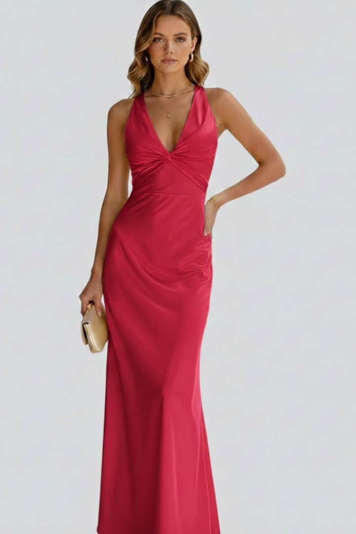 Prairie | Women’s Sleeveless Maxi Dress, Deep V-Neck, Full-Length Dress