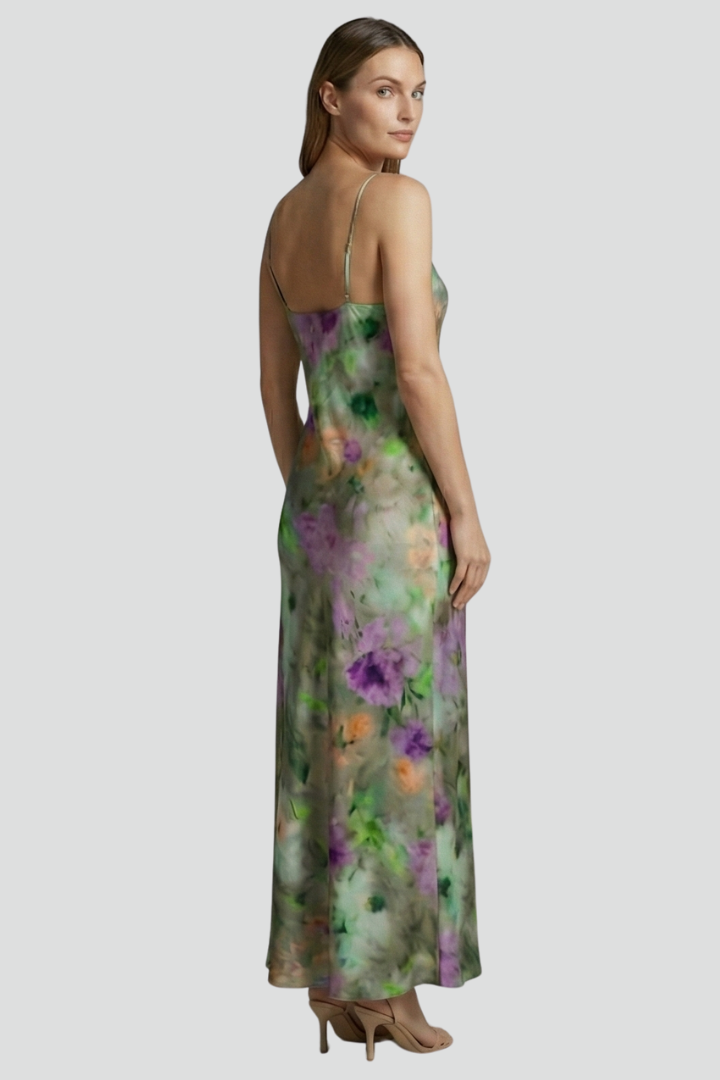 Priya | Women’s Sleeveless Maxi Dress – Printed Long Summer Dress