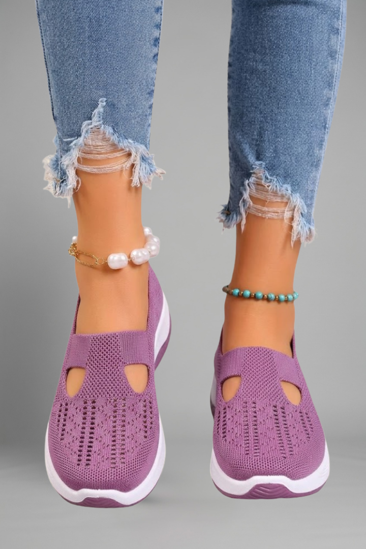 Ruelle | Women’s Orthopedic Walking Shoes – Breathable Knitted Mesh Upper