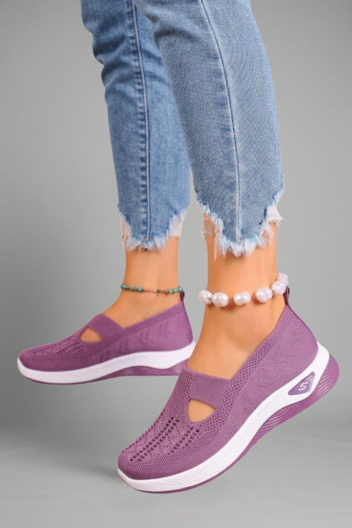 Ruelle | Women’s Orthopedic Walking Shoes – Breathable Knitted Mesh Upper