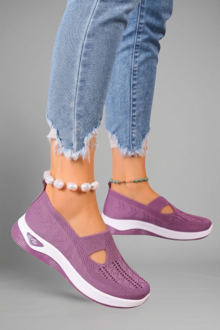 Ruelle | Women’s Orthopedic Walking Shoes – Breathable Knitted Mesh Upper