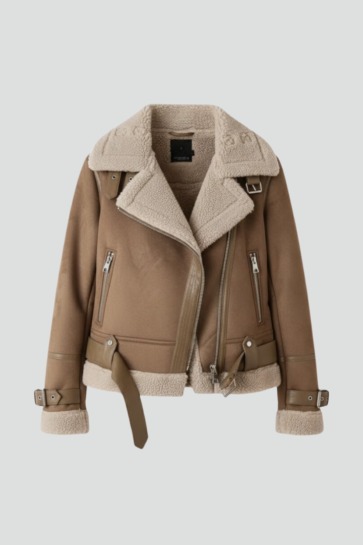 Serelina | Women’s Textured Jacket with Zip Closure – Casual Jacket