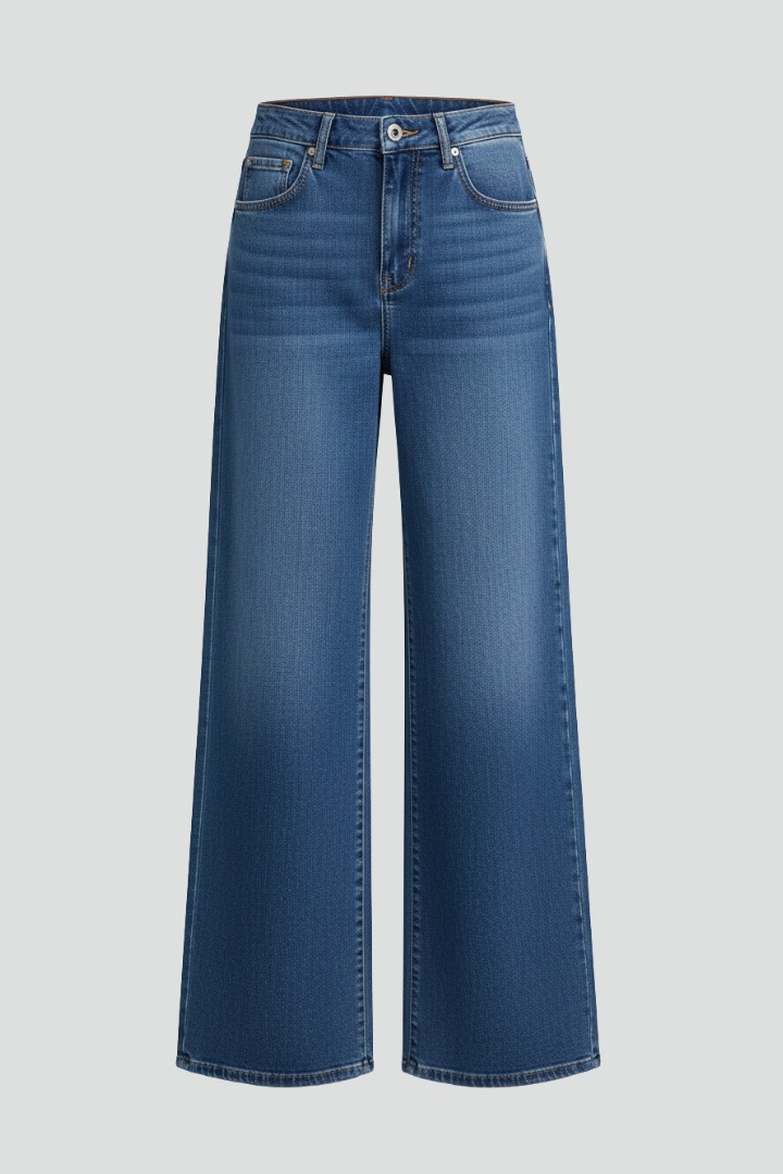 Talia | Women's Vintage Wide Leg Jeans – Relaxed Low Rise Denim Pants