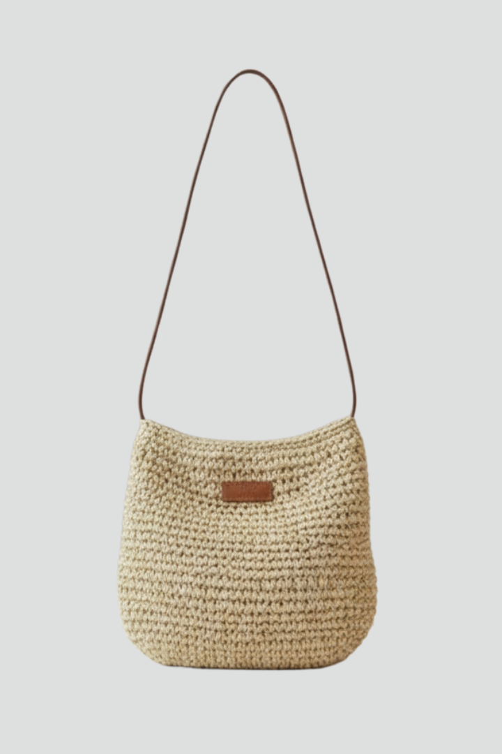 Tareen | Women’s Woven Shoulder Bag – Compact Crossbody Bag, Lightweight Summer Purse