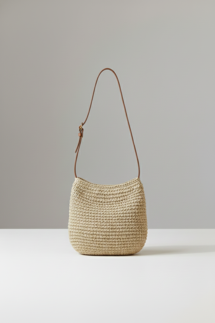 Tareen | Women’s Woven Shoulder Bag – Compact Crossbody Bag, Lightweight Summer Purse