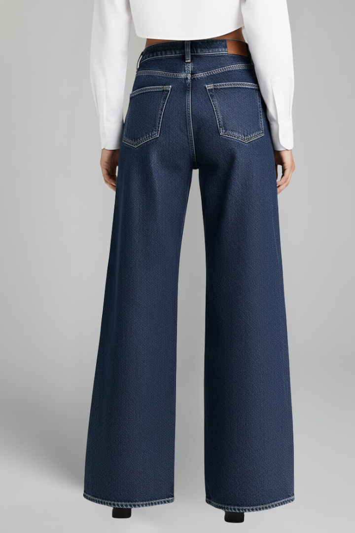Trinity | Women's Extra Wide-Leg Jeans – High-Waist Casual Denim Pants