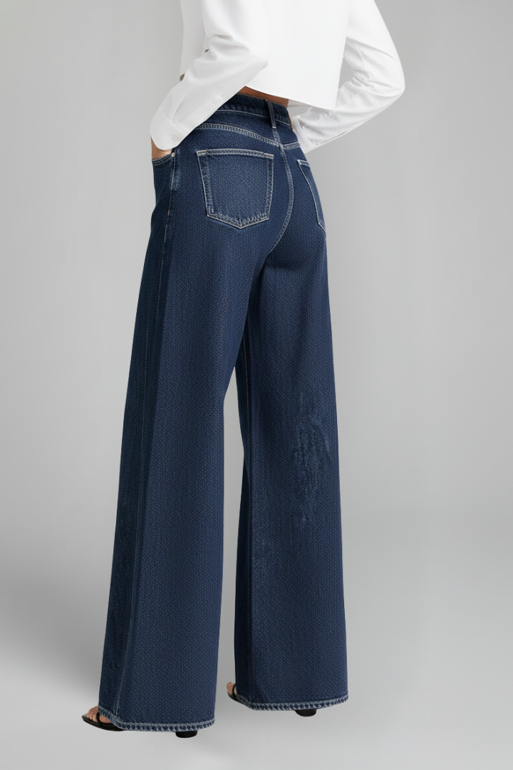 Trinity | Women's Extra Wide-Leg Jeans – High-Waist Casual Denim Pants