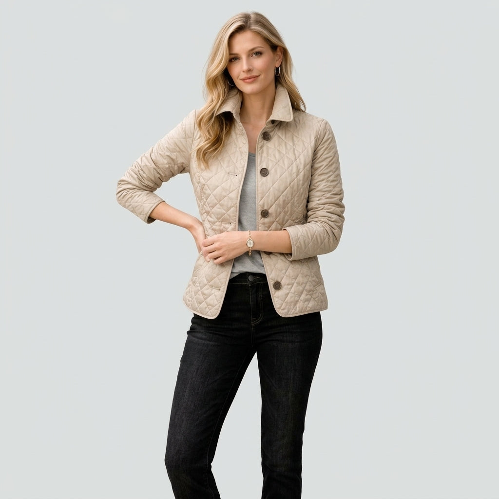 Undine | Quilted Women's Jacket – Mid-Season Jacket with Collar