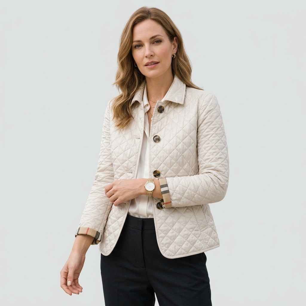 Undine | Quilted Women's Jacket – Mid-Season Jacket with Collar