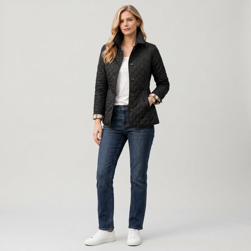 Undine | Quilted Women's Jacket – Mid-Season Jacket with Collar