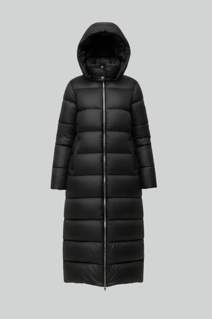 Layla | Women’s Long Puffer Coat with Hood
