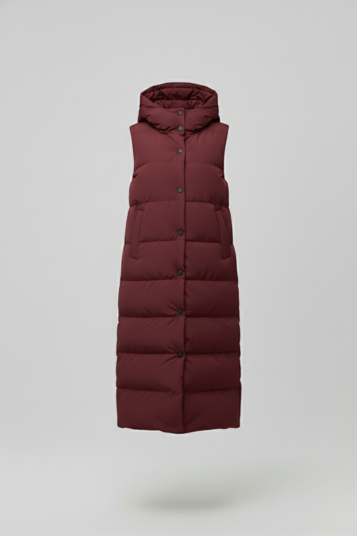 Claire | Women’s Stylish Long Vest with Hood