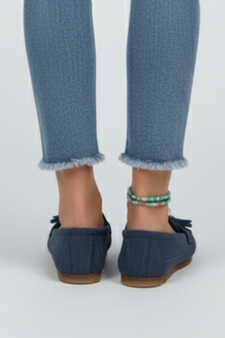 Velina | Women’s Bow Loafers Textured Synthetic Upper, Cushioned Insole, Non-Slip Firm Sole