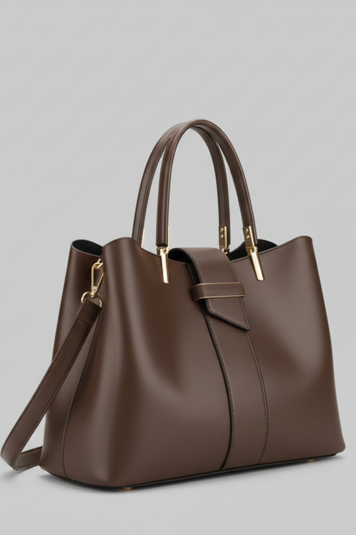 Velyra | Women’s Structured Shoulder Bag with Top Handles & Detachable Strap – Crossbody Handbag